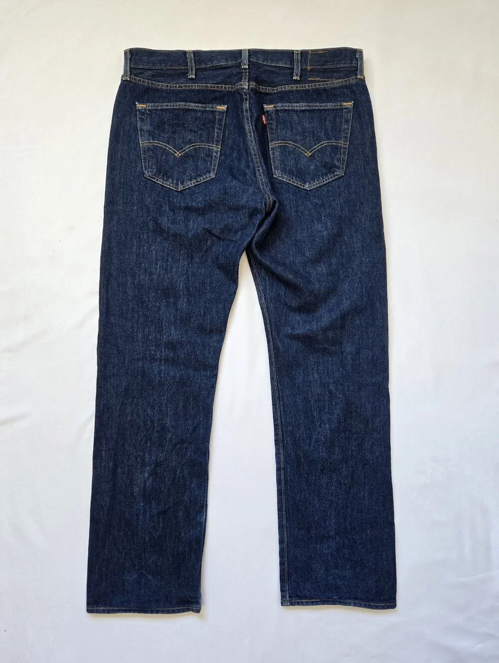 Levi's 501 Jeans Men's 38x32 Dark Wash Button Fly Straight Leg Classic Denim